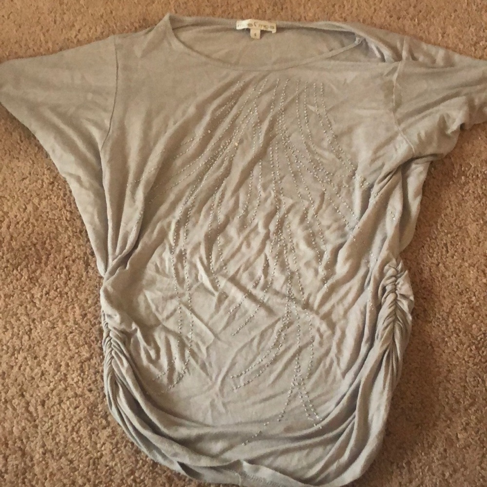 Size small gray dressy top